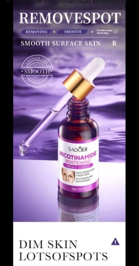 SADOER NICOTINAMIDE WHITENING SERUM MEDICAL RESULT