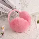 Solid color Ear muffs Comfortable Soft cashmere Burger shape Headphone earmuffs Cute design Winter warmer for Outdoor