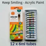 Acrylic Color Paints, Paint Tubes, Set of 12/24 Colours KS