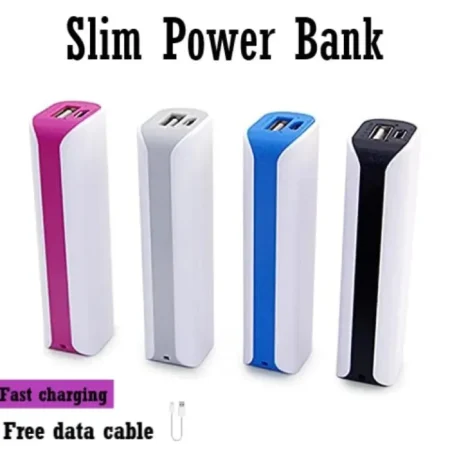 2600mah-Portable Power Bank, Usb Port,Input and Output Fast Charge