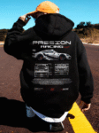 Manfinity Dauomo Men's Car Print Hooded Sweatshirt, Gift For Car Lovers, Auto-Themed Hoodie